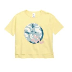 Nordstrom Open Edit Kids' High-Low Organic Cotton Graphic Tee Size 7 (Girls)
